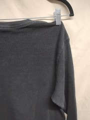 GemRock Heavy Weight Men Size 2XL Black Long Sleeve Waffle Texture Thermal Shirt