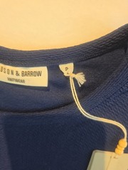 NWT Hudson & Barrow Knitwear Navy Blue Short Sleeve Size S