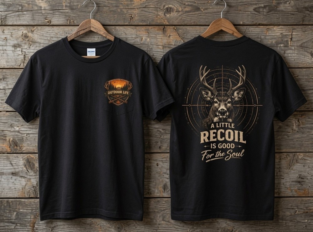 Funny Deer Hunting T-Shirt Hunter Gift for Men Outdoor Graphic Tee