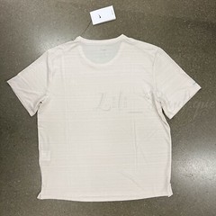 NWT Nike DV9597-104 Men Dri-FIT Miler Varsity Running Top Tee Shirt Cream Size M