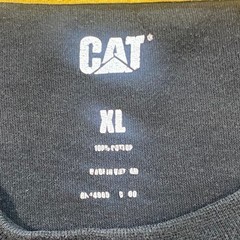 Caterpillar CAT Logo TShirt Sz XL Mens Black Gorpcore Workwear Graphic Tee