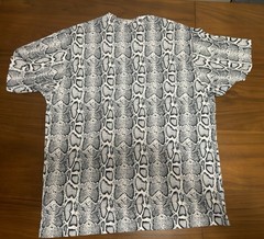 Supreme Snakeskin S/S Top White Grey Large SS24 Box Logo Tee Authentic