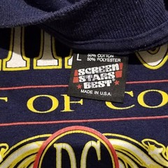 Vintage 90s Washington D.C. Our Nations Capital T-Shirt L Blue Usa Screen Stars