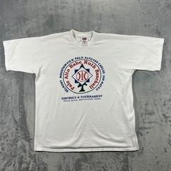 1998 Palo Alto Babe Ruth Baseball T-Shirt Mens XL White Baylands San Mateo Youth
