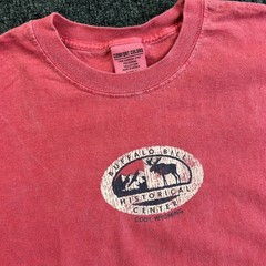 Vintage Buffalo Bill Historical Center T Shirt L Red Cody Wyoming Comfort Colors
