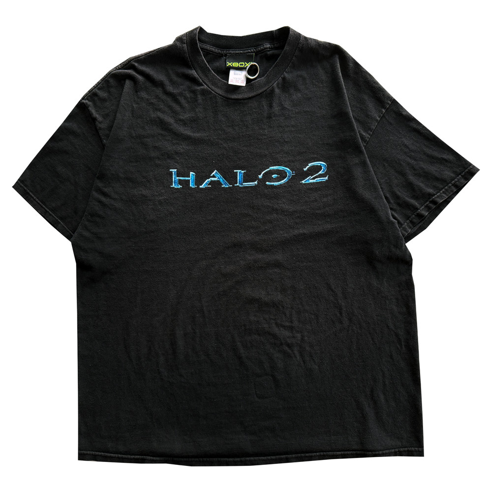 Vintage 2004 Halo 2 Logo Tee Size XXL Halo 3 Halo ODST Halo Reach Bungie Xbox