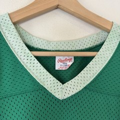 Vintage 80’s Rawlings Green Football 99 Jersey Tee Shirt – XL