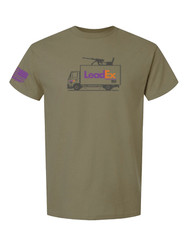 XS-XXL L EADEX LIKE FEDEX SHIPPING DESIGN 2A LTL FULL FREIGHT LOAD TSHIRT