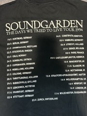 Soundgarden Vintage T Shirt 1994 Superunknown Tour Dates Seattle Grunge Cornell