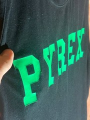 Virgil Abloh’s Pyrex Vision Black and Green Neon Shirt Size L