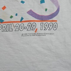 Vintage 1990 San Antonio Fiesta Festival Distressed Shirt Size Large