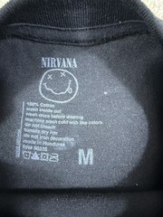 Nirvana Kurt Cobain MtV Unplugged Set men’s tshirt in black sz M