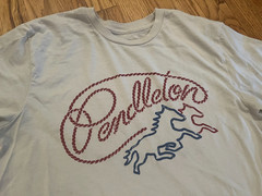 Pendleton Brand Rodeo Cowboy Lasso Shirt Size Medium Light Marks Read Below