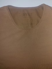 Bylt Drop Cut Short Sleeve T Shirt Mens XL Brown Blended Fabric