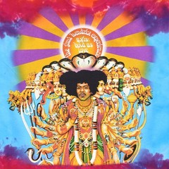 Jimi Hendrix Axis Bold As Love Tie-Dye T-Shirt Liquid Blue
