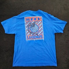 Reel Legends Performance Outfitters Fishing Blue Short Sleeve T-Shirt Men’s XL
