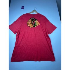 Fanatics Mens NHL Chicago Blackhawks Graphic T Shirt XL Orange Red Hockey NWT