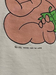 Vintage Words From The Womb Tshirt XL Funny Baby Newborn Fetus Cartoon 1991