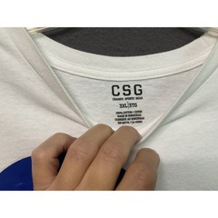 Boiz Shirt Mens 3XL White Blue Graphic Tee CSG Champs Sports Gear Oversized
