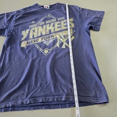 Majestic New York Yankees Tradition Begins Here Graphic T-Shirt Navy Blue Mens L