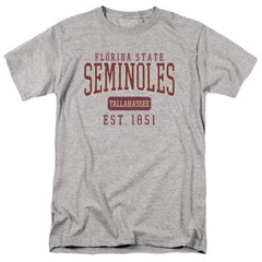 Florida State Adult T-Shirt FSU Seminoles Official Date, Heather Grey S-5XL