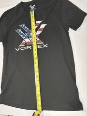 Vortex Optics Men’s Short Sleeve T-Shirt Stars and Stripes, Black , Size Small