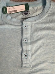 Flag And Anthem Henley Men’s Shirt Medium Essential Stretch Madeflex UPF Stretch
