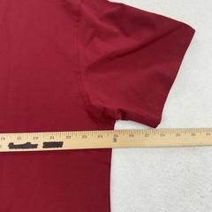Bylt Mens Drop Cut Lux Tee Shirt 2XL Red Curved Hem Premium Basics Casual