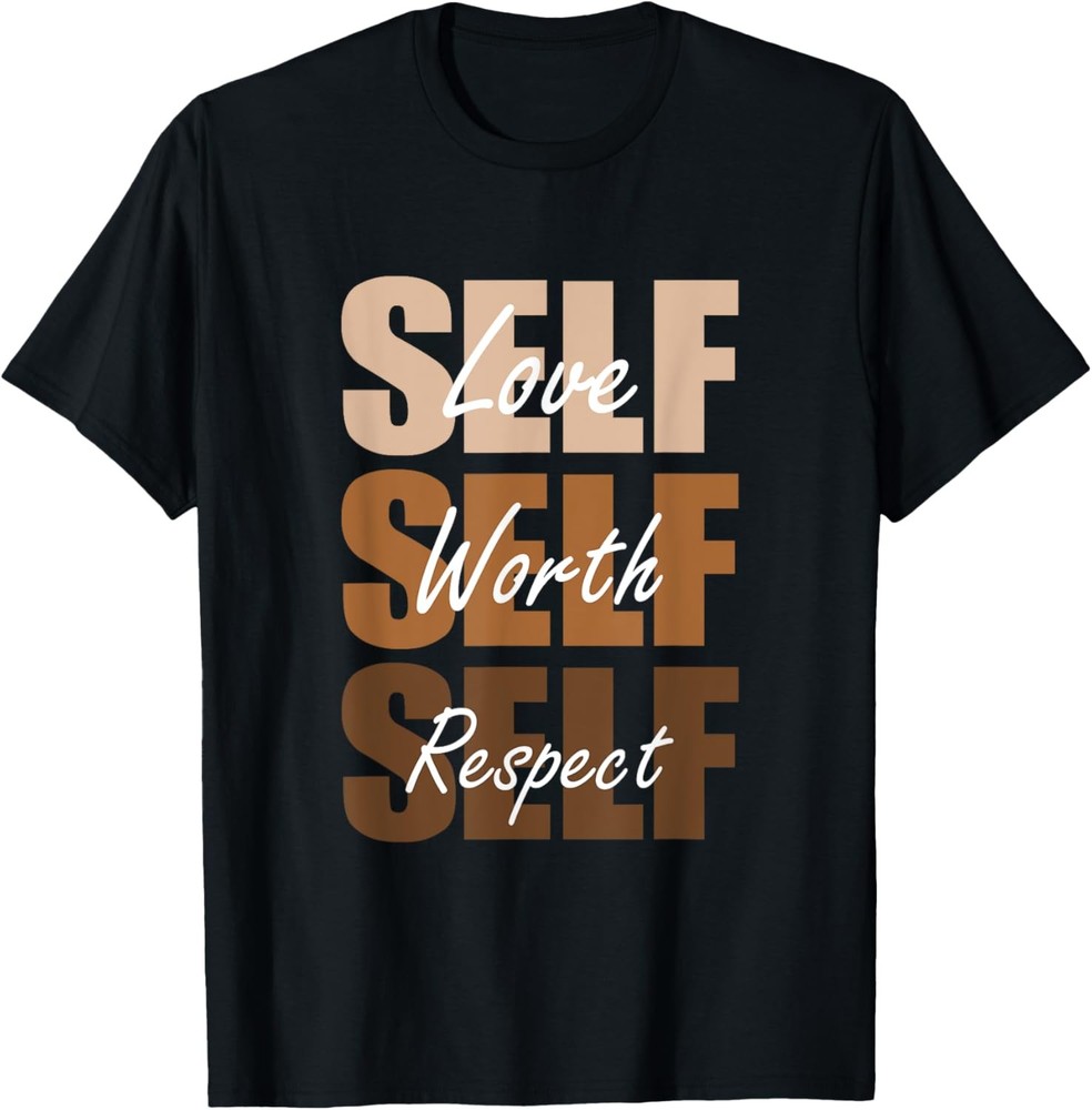 Brown Self-ish-X3 Brown Color Graphic T-Shirt