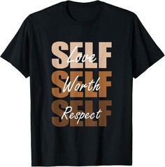 Brown Self-ish-X3 Brown Color Graphic T-Shirt