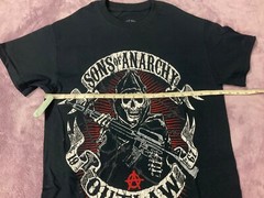 2 Sons Of Anarchy Shirts Redwood Original Moto Club OutLaw Black T Shirts Small