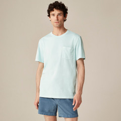 NWT – J. CREW Men’s Vintage-Wash Cotton Pocket T-Shirt Deep Spearmint Sz M – $39