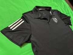 Los Angeles Kings Adidas Climate NHL Pro Collection Polo T Shirt Medium Black
