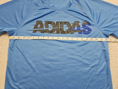 Adidas Climate Men’s Graphic Tee Blue Short Sleeve jersey type Size L