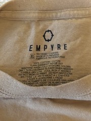 Zumiez Empyre Men’s T Shirt Old Habits Die Hard Tan Size XL