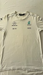 Mercedes Benz AMG Petronas Racing F1 White T-shirt Sz M