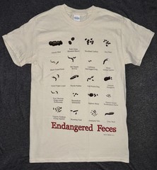 Vintage 1999 Endangered Feces Shirt Small Earth Sun Moon Art Tom Griffin TT1