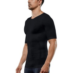 SecondSkin Men’s Shaper Cooling T-Shirt Compression Vest Slimming Shapewear US