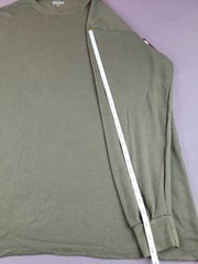 Galaxy Men’s 5XL Green Waffle Thermal T-shirt Long Sleeve Cotton/Polyester
