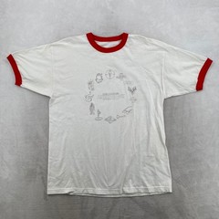 John Carpenter Anthology Movie Themes Promo T-Shirt Mens White Red Ringer Tee