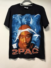 2Pac Shakur”All Eyez On Me” Vintage Black Short Sleeve Graphic T-Shirt Medium