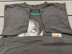 Vintage 90s OJ Simpson Double-sided Size L Single Stitch Rap Tee T-shirt Black
