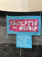 South bay 80s Tank Top Muscle Shirt Medium South Bay New telnyashka Black