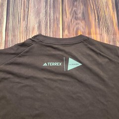 Adidas Long Sleeve Shirt Mens Medium Terrex x And Wander Brown HZ0672 XPL AW