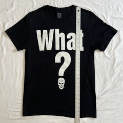 WWE Stone Cold Steve Austin What? Blue Flaming Skull Graphic Reprint T-Shirt M