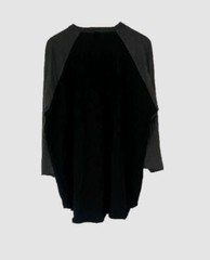 $35 Tultex Men’s Black Printed 3/4 Sleeve Crew Neck Cotton T-Shirt Size XXXL