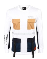 NWT KA-1 King’s Ambition T-SHIRT white long sleeve cotton luxury UAE L