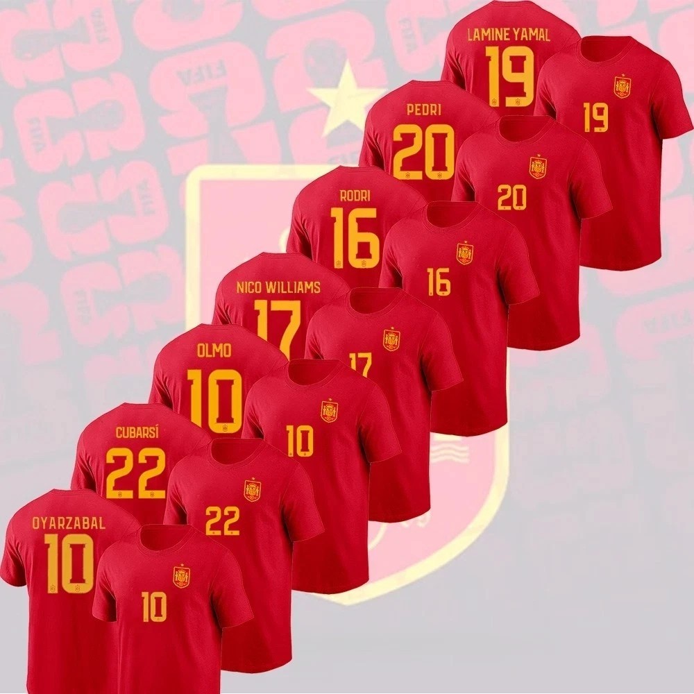 HOT! Spain National Team 2026 Name & Number Players Unisex Gift For Fan