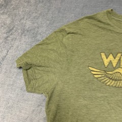 Wrangler T-Shirt Mens Large Heather Green Graphic Regular Fit Everyday Wear