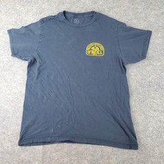 O’Neill Shirt Mens Medium Blue Crew Neck Short Sleeve Graphic Stretch Pullover